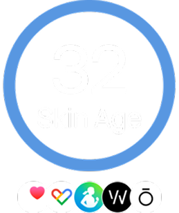 Graph showing the skin scan results progress for fine lines.