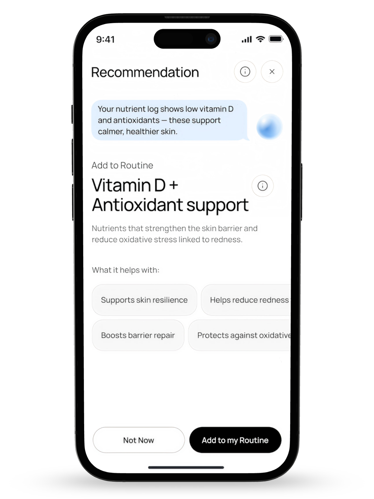 Personalised Vitamin Recommendation in the Stella App.