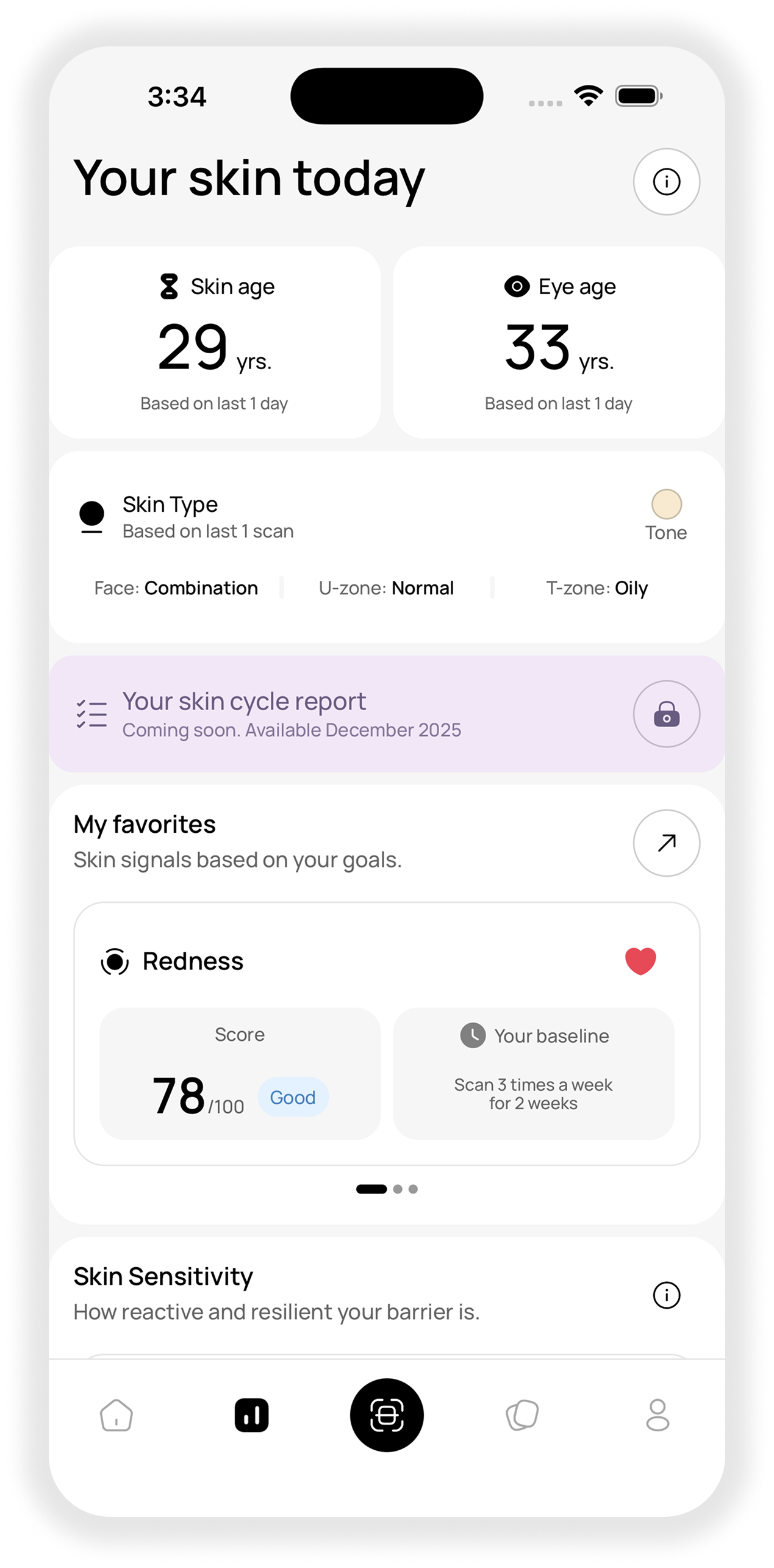 Skin and health data connected in Stella